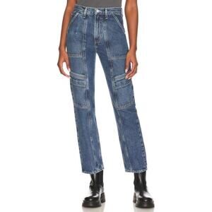 AGOLDE Cooper Cargo Women’s Jeans Size 34 100% Organic Cotton Medium Wash